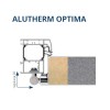 ALUTHERM OPTIMA ciepła ościeżnica aluminiowa z przegrodą termiczną i uszczelką+1 026,00 zł